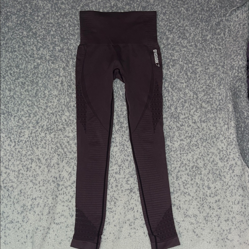 Gymshark High Waisted Energy Leggings in Purple Wash Full Length XS